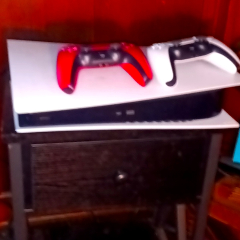 PS5 digital console. New with box. Three dual sense controllers wireless